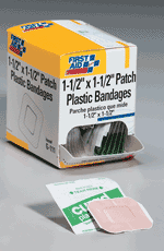 1-1/2"x1-1/2" Curad® Patch plastic bandage - 100 per box 