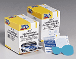 1-3/4"x3" Blue, visible, light woven fingertip bandage, large - 25 per box 