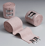 2"x5 yd. Latex free elastic bandage with fasteners - 1 each